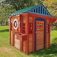 Algopix Similar Product 4 - Wooden Outdoor Playhouse 4in1 Game