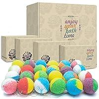 Algopix Similar Product 4 - INTEYE Organic Bath Bombs Gift Set 24