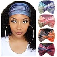 Algopix Similar Product 11 - DRESHOW 4 Pack Turban Headbands for