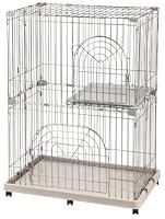 Algopix Similar Product 6 - IRIS 2-Tier Wire Pet Cage, Gray