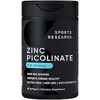 Algopix Similar Product 12 - Sports Research Zinc Picolinate 50mg