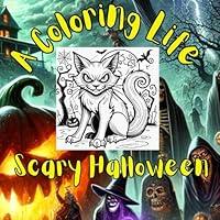 Algopix Similar Product 5 - A Coloring Life: Scary Halloween