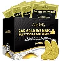 Algopix Similar Product 15 - Aurchdly Under Eye Patches24K Gold 30