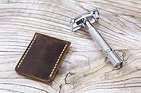 Algopix Similar Product 9 - Personalized leather double edge razor