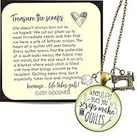 Algopix Similar Product 2 - Quilters Necklace When Life Gives