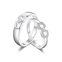 Algopix Similar Product 6 - DIYA Wedding Ring Set Engraved Name