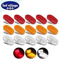 Algopix Similar Product 13 - 15 Pcs LedVillage 4 Inch Oblong 5 Amber