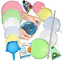 Algopix Similar Product 12 - 15 Pack Silicone Stretch Lids 12pcs