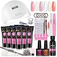 Algopix Similar Product 11 - Poly Nail Gel Kit Phoenixy 6 Colors