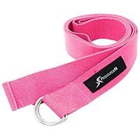 Algopix Similar Product 10 - ProsourceFit Metal DRing Yoga Strap 8
