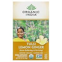 Algopix Similar Product 18 - Organic India Tulsi TeaLemon Ginger