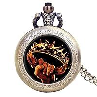 Algopix Similar Product 7 - MJIFEI Pocket Watch Antique GreyBronze