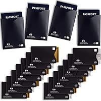 Algopix Similar Product 19 - 18 RFID Blocking Sleeves Set 14 Credit
