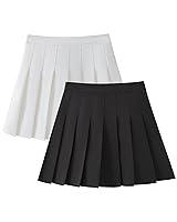 Algopix Similar Product 7 - SCKTOO Womens Girl High Waisted Pleated