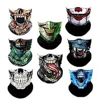 Algopix Similar Product 8 - WYSUMMER 8PCS Scarves Bandanas Skull