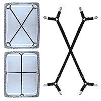 Algopix Similar Product 4 - Premium Bed Sheet Fasteners 2 Pcs