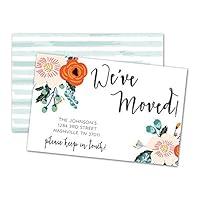 Algopix Similar Product 8 - Weve Moved Floral Moving Announcements