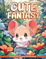 Algopix Similar Product 10 - Cute Fantasy Coloring Book For Teens