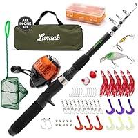 Algopix Similar Product 8 - Lanaak Kids Fishing Pole and Tackle Box