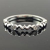 Algopix Similar Product 20 - Solid 18K White Gold Vintage Inspired