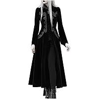 Algopix Similar Product 10 - Women Gothic Embroidery Dresses Ladies