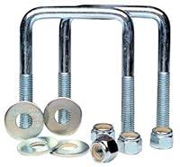 Algopix Similar Product 17 - ZincPlated UBolts  2 18in x 4in