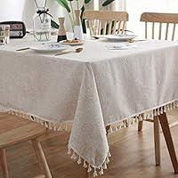 Algopix Similar Product 16 - AMZALI Cotton Linen Tablecloth Fabric