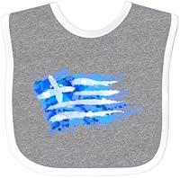 Algopix Similar Product 9 - inktastic Abstract Greek Flag Baby Bib