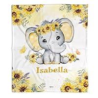 Algopix Similar Product 3 - Toyshea Sunflower Elephant Blanket