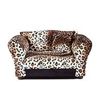 Algopix Similar Product 13 - Keet Mini Sofa Leopard Pet Bed