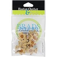 Algopix Similar Product 7 - EYELET OUTLET 9 Brown Bear Brads (9)