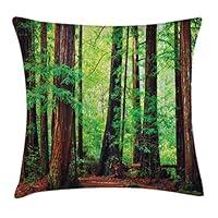 Algopix Similar Product 2 - Ambesonne Woodland Throw Pillow Cushion