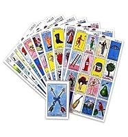 Algopix Similar Product 15 - MX Loteria Mexican Bingo Set 10 Tablets