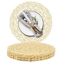 Algopix Similar Product 3 - AHHFSMEI Paper Braided Round Placemats