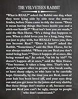 Algopix Similar Product 13 - The Velveteen Rabbit Nursery Quote by