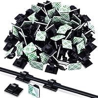 Algopix Similar Product 12 - eBoot 100 Pieces Adhesive Cable Clips
