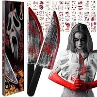 Algopix Similar Product 20 - 2Pcs Fake Chucky Knife with 30pcs