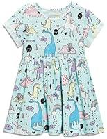 Algopix Similar Product 17 - Toddler Girls Dinosaur Summer Dresses