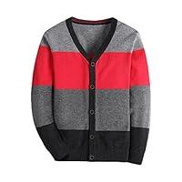 Algopix Similar Product 12 - Boys Long Sleeve Sweater Cardigan V