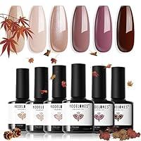 Algopix Similar Product 18 - modelones Gel Nail Polish Set 6 Colors