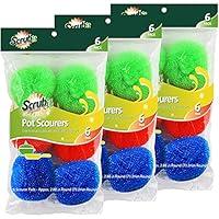 Algopix Similar Product 19 - 18 Round Nylon Dish Scrubber Scouring