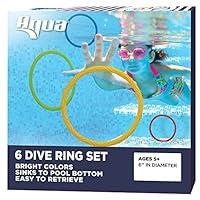 Algopix Similar Product 5 - Aqua Classic Dive Rings 6 Pack Pool