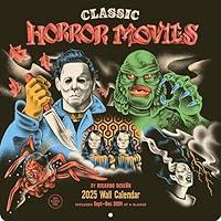 Algopix Similar Product 11 - Classic Horror Movies 2025 Wall Calendar