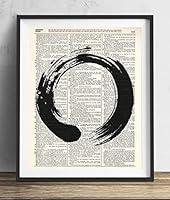 Algopix Similar Product 1 - Zen Circle Vintage Dictionary Art