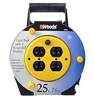 Algopix Similar Product 16 - Woods Light Duty Extension Cord Reel