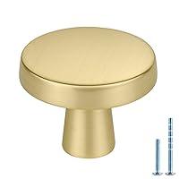 Algopix Similar Product 6 - homdiy 10 Pack Gold Cabinet Knobs Round