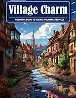 Algopix Similar Product 2 - Village Charm Coloring Book Coloring