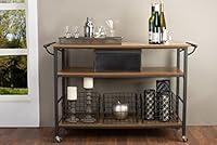 Algopix Similar Product 16 - Baxton Studio Lancashire Wood and Metal