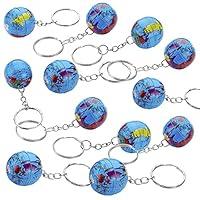 Algopix Similar Product 19 - Kicko 1 Inch Globe Keychain  12Pack