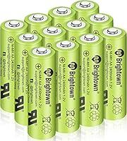 Algopix Similar Product 15 - Brightown 12Pack Rechargeable AA